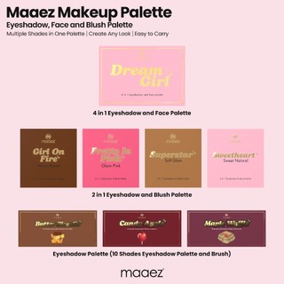 Maaez Palette - Palet Pembayang Mata dan Muka | Eyeshadow And Face Palette