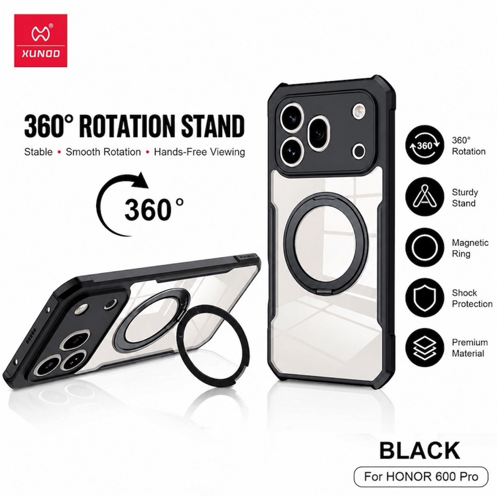 XUNDD 360 ̊ เคสหมุนได้สําหรับ Honor 600 Pro/Honor 600/Honor 400 Pro/Honor 400