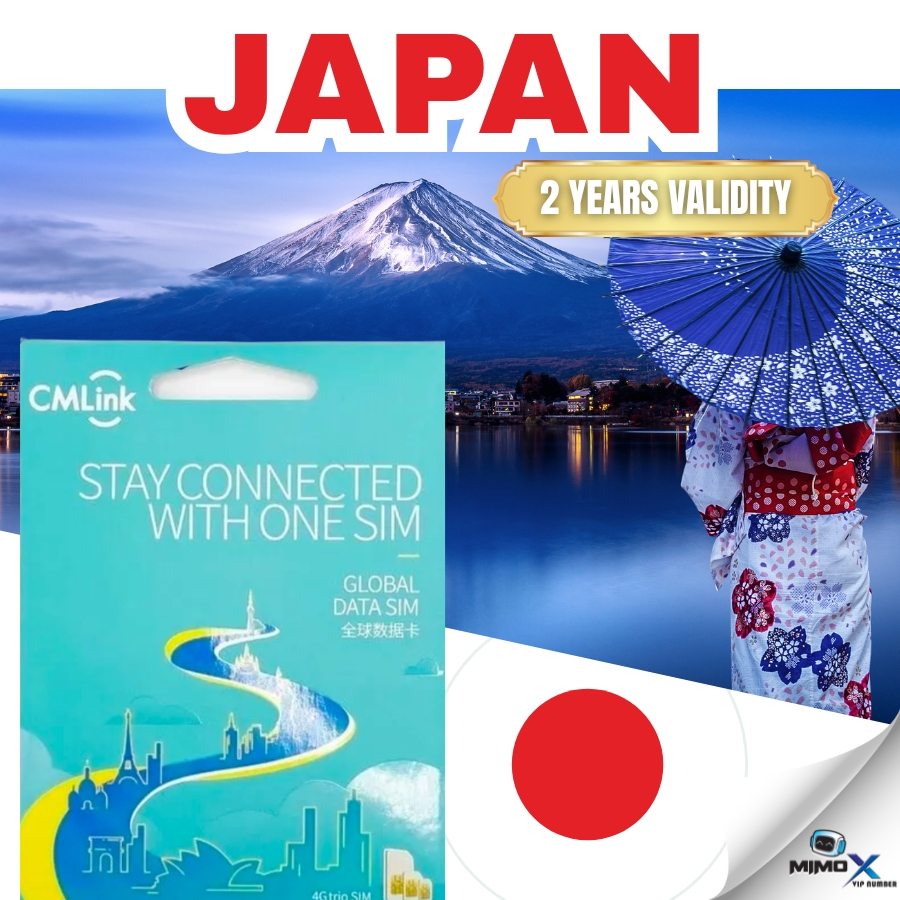 🔥 CMLink Japan l Travel Data SIM | ซิมเน็ตทั่วโลก | ไม่มีข้อมูลเลขเท่านั้น | ความวาลิตี้ 2 ปี | ซิมก