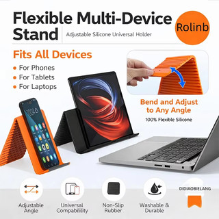 Adjustable Foldable Phone Tablet Holder Stand Portable Desktop Mobile Stand Anti Slip Stable Base for iPad Samsung Xiaom