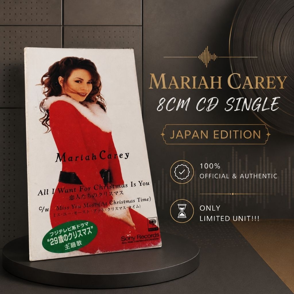 MARIAH CAREY : ALL I WANT FOR CHRISTMAS IS YOU [8CM CD SINGLE] ️APRIL21 !! ️-( % official & authenti
