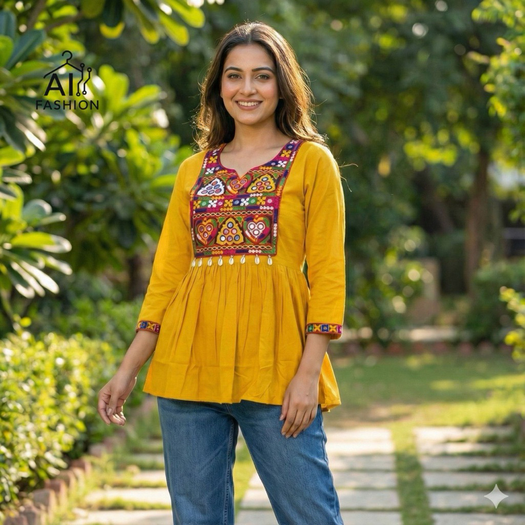 M-2XL RAYON SHORT KURTI