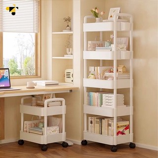 3-5 layer trolley storage Shelves with wheels multi-layer living room kitchen bathroom storage rack