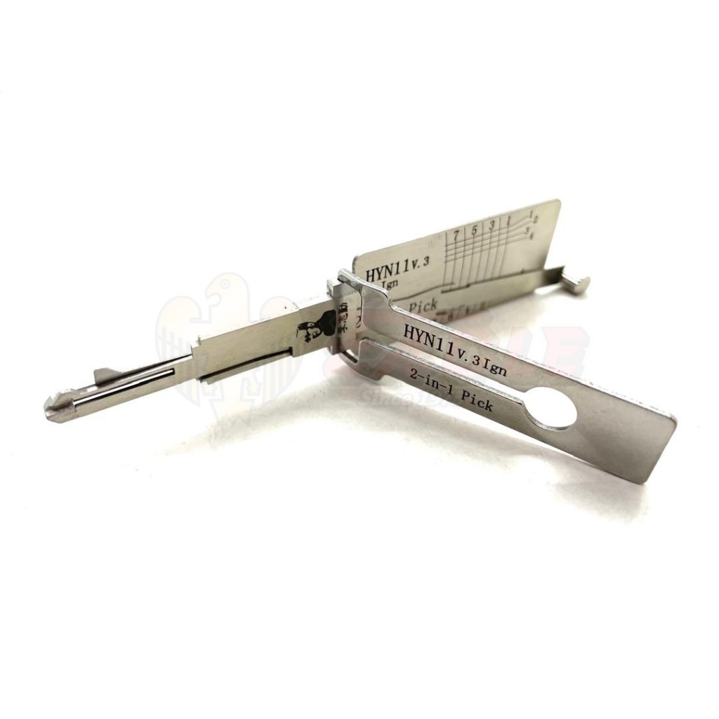 Lishi HYN11 V3 IGN จุดระเบิด 2-in-1 Pick & ถอดรหัส