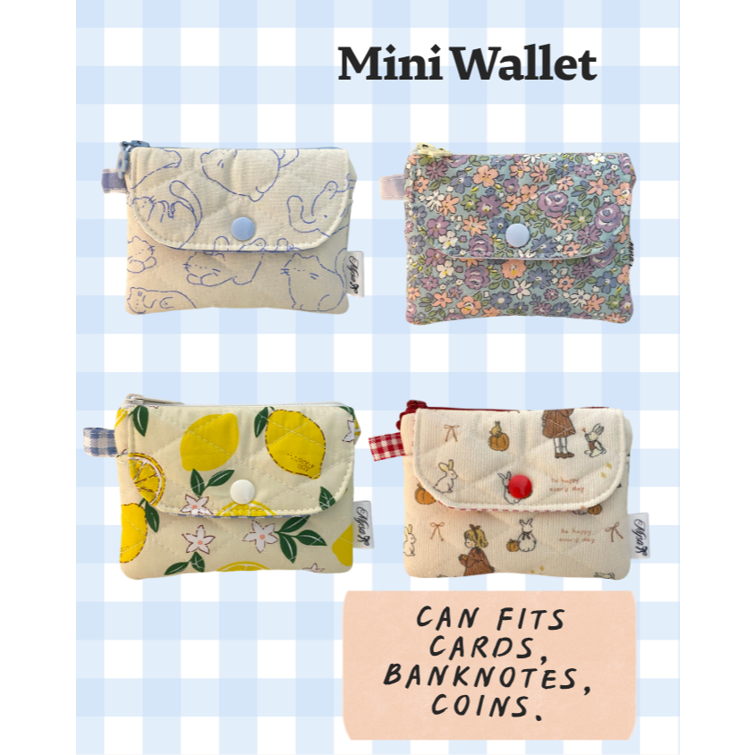 MYSA HandmademateCozy Wallet Mini Wallet Small Pouch Zipper Pouch