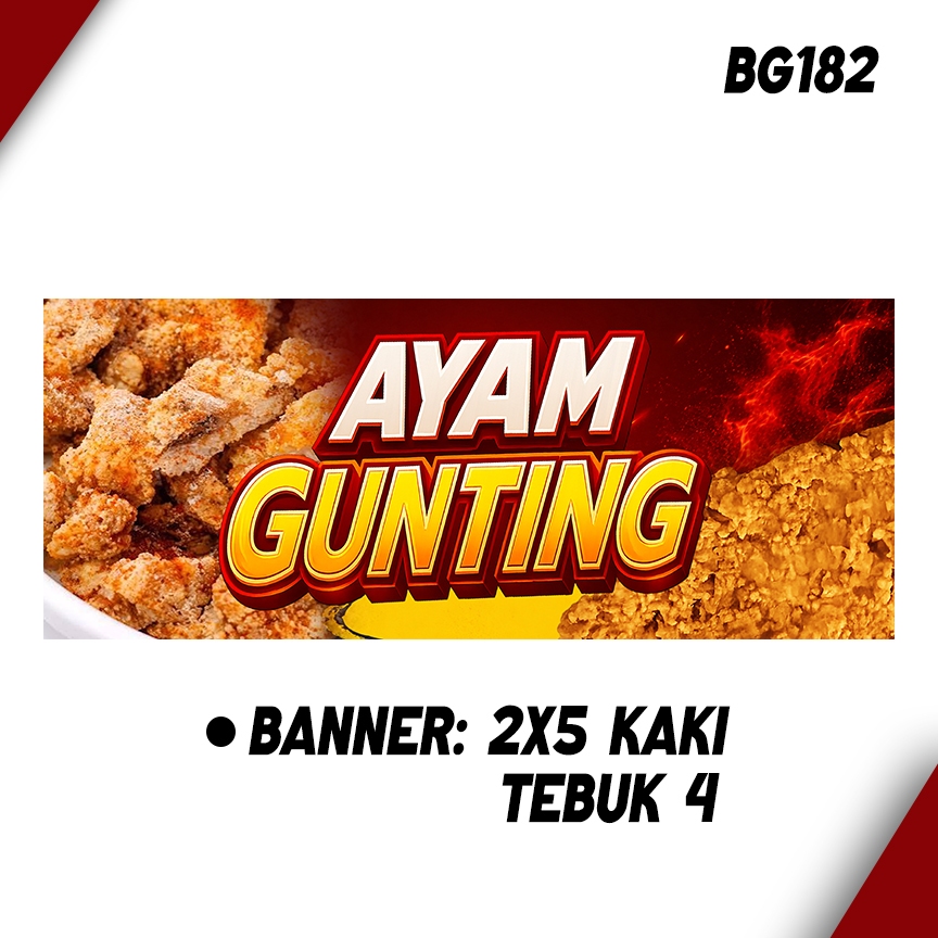 AYAM GUNTING ( BANNER & BUNTING )
