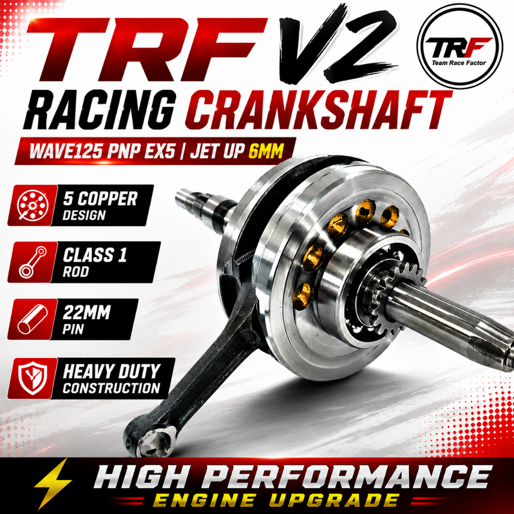 Trf V2 เพลาข้อเหวี่ยง Wave 125 pnp Ex5 Jet 6mm Rod Class 1 Rod Dream 5G Wave 125 Grensap Trf 5G Wave