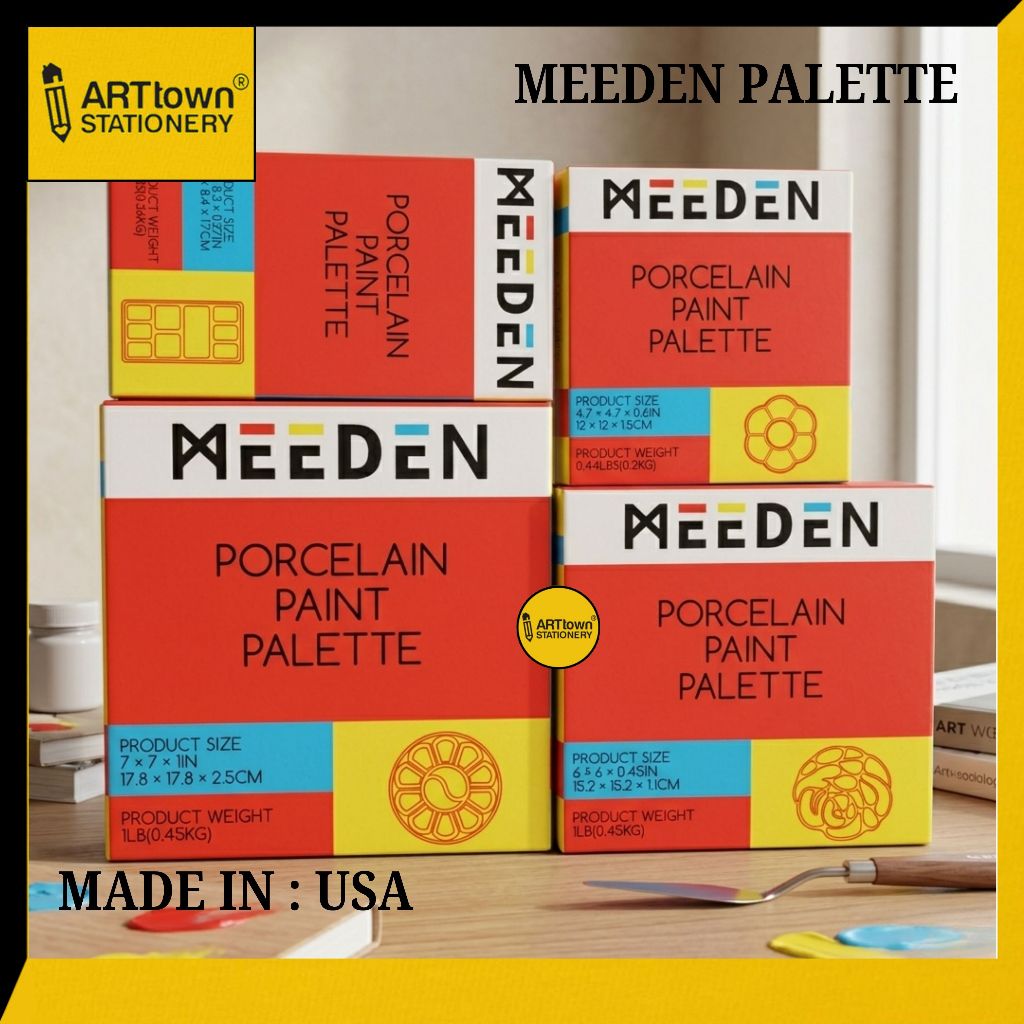 Meeden Artist Ceramic Palette / Porcelain Paint Palette