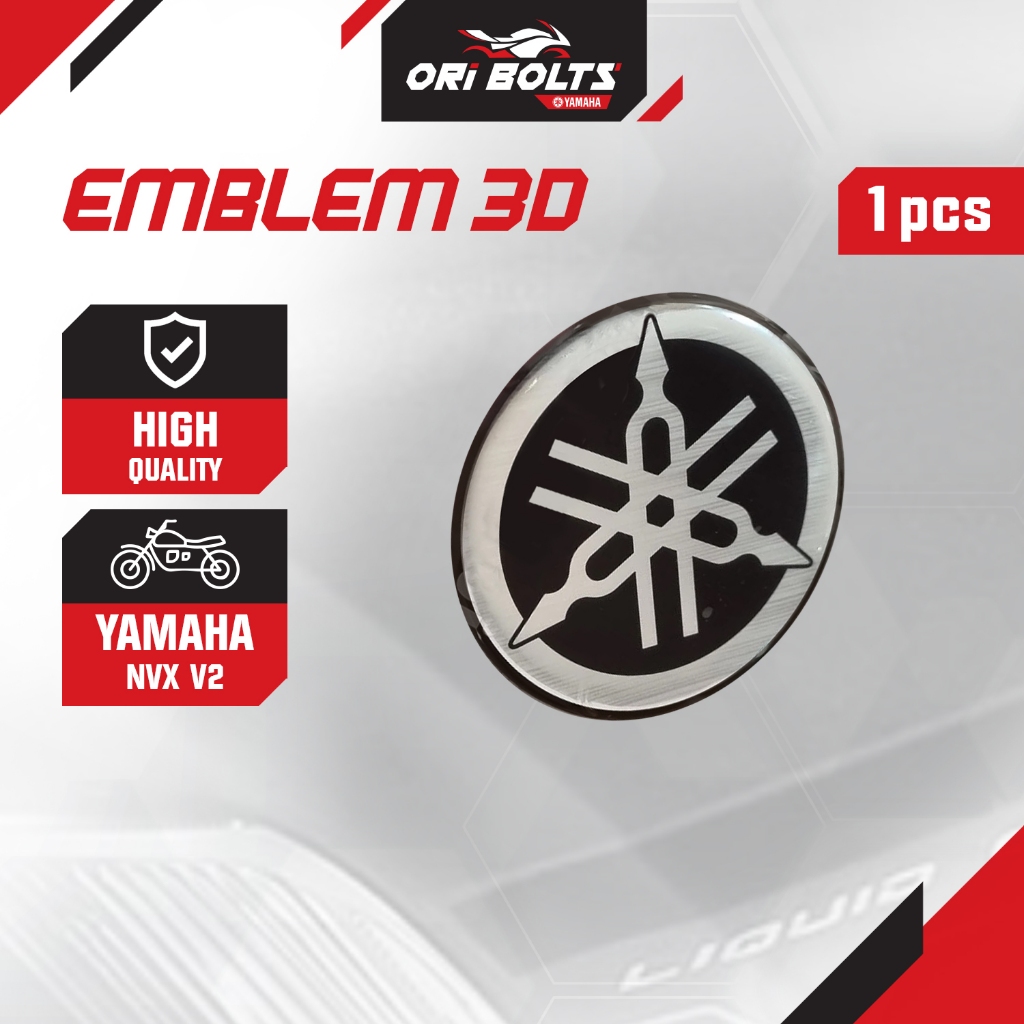 5P2-F839B-00 Yamaha สกู๊ตเตอร์ NVX V1 V2 Ego เกียร์โลโก้ Kepuk อีพ็อกซี่สัญลักษณ์ 45 มม.