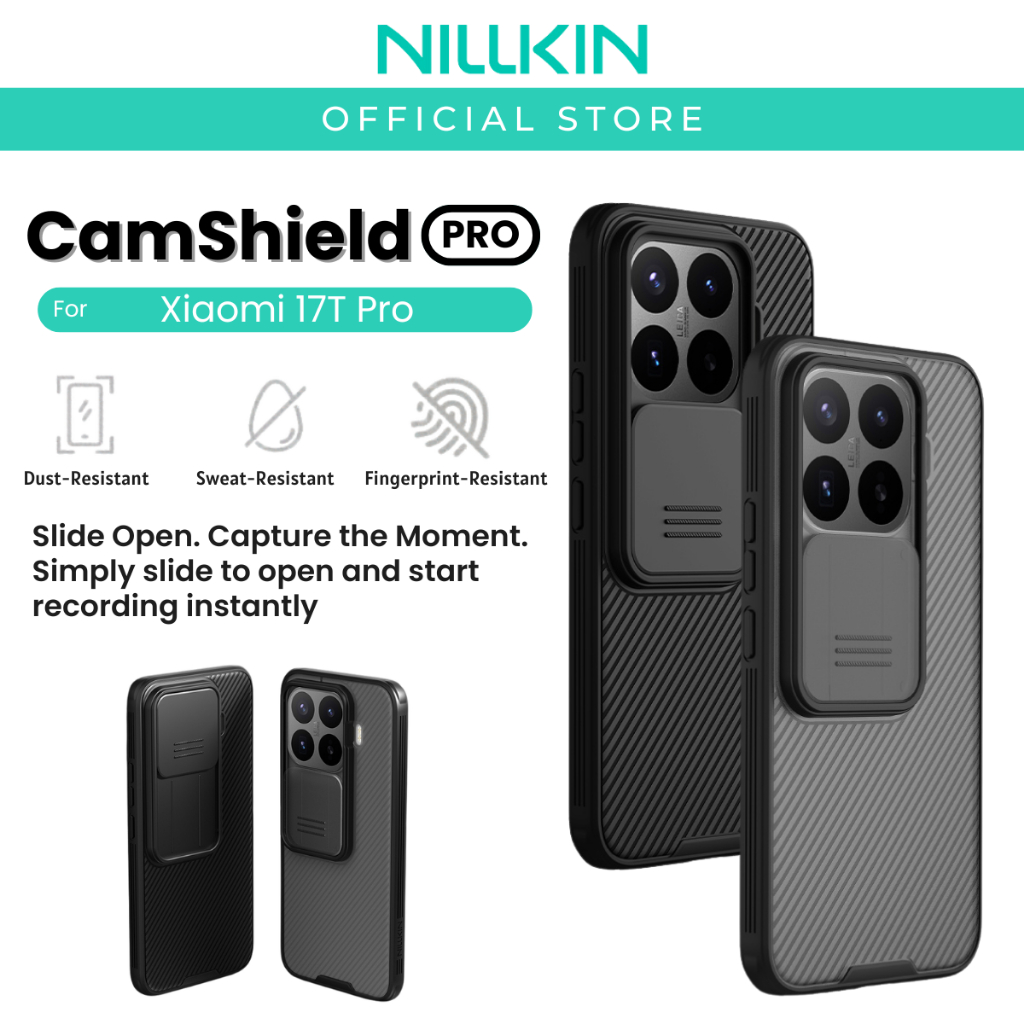 เคส Nillkin CamShield Pro สําหรับ Xiaomi 17T/17T Pro (ใหม่)/15T/15T Pro ฝาครอบป้องกันกล้อง