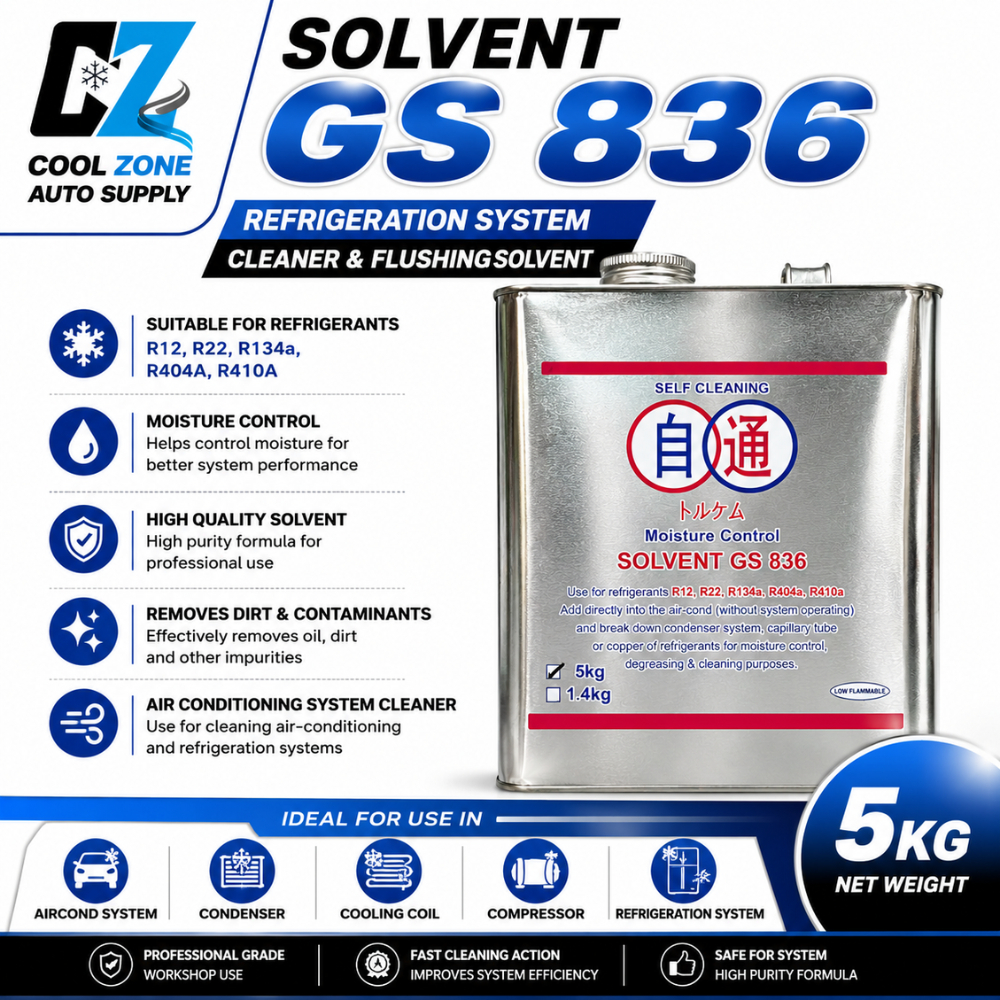 SOLVENT GS836 รถ Aircond ระบบทําความสะอาด Flushing Solvent เครื่องทําความเย็นทําความสะอาดของเหลว R13