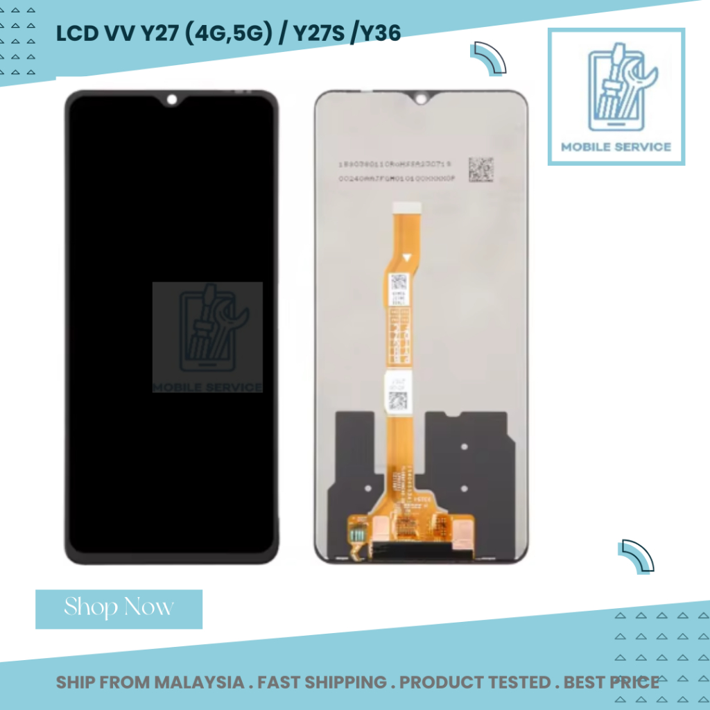 LCD VIVO Y27 4G/5G / Y27S / Y36 จอแสดงผล LCD Touch Digitizer หน้าจออะไหล่ซ่อมเปลี่ยน LCD Skrin