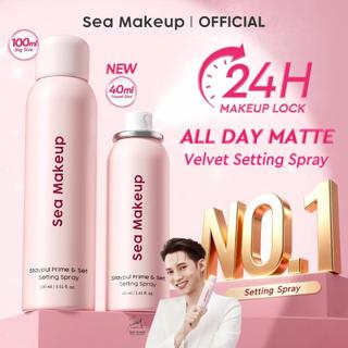 【NO.1】Sea Makeup Stayput Prime & Set Setting Spray Long Lasting Waterproof Oil Control Velvet Matte Finish 100ML
