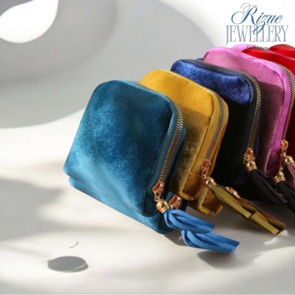 Jewellery bag zipper jewellery bag pouch bag
