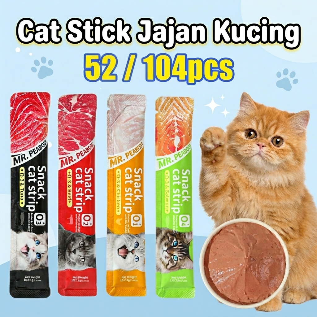 PETSEE Makan Kucing Stick อาหารเปียก ขนมแมว 猫条 อาหารแมว อาหารแมว อาหารว่าง Kucing Jajan Kucing