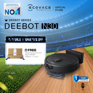 [NEW] ECOVACS DEEBOT N30 Robot Vacuum | 10,000PA | ZeroTangle 2.0 Pet Hair | OZMO Mopping & Vacuum | App Control