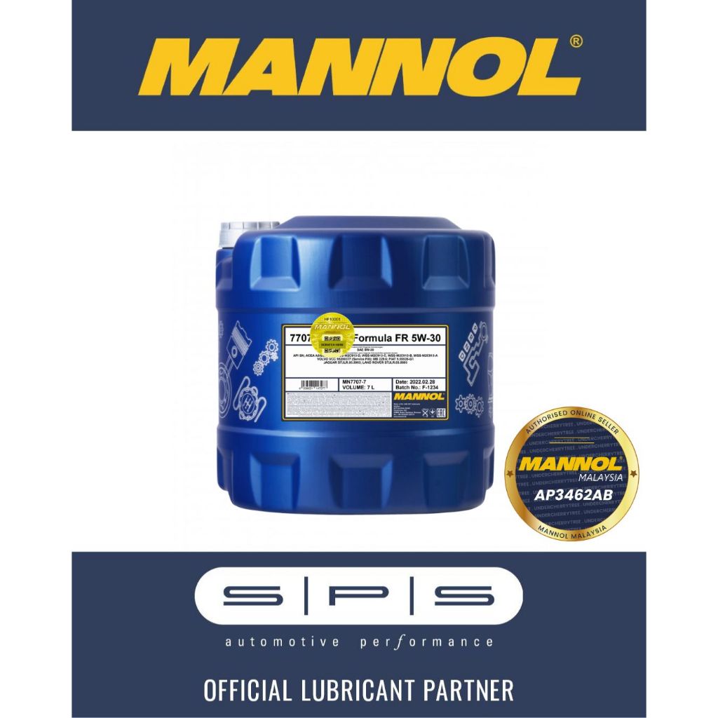 MANOL Formula FR 5W-30 7L น้ํามันเครื่องสังเคราะห์แท้ Ester MN7707