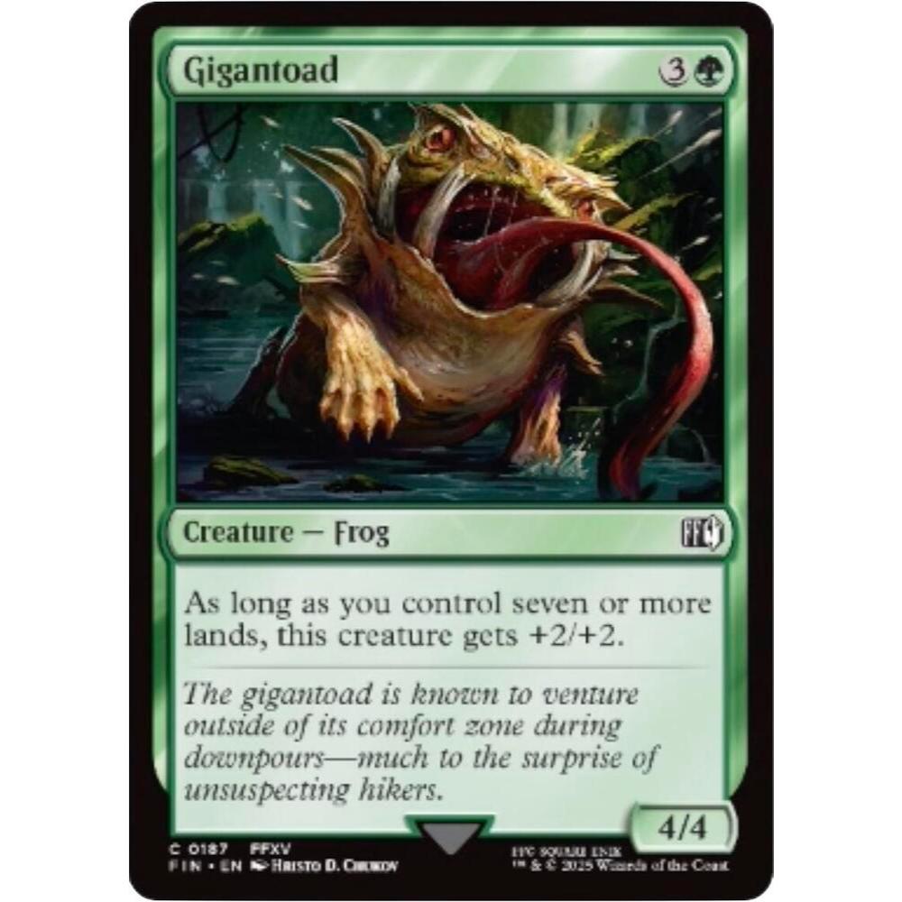 MTG: (FIN) C 187 - Gigantoad การ์ดเดี่ยว Final Fantasy