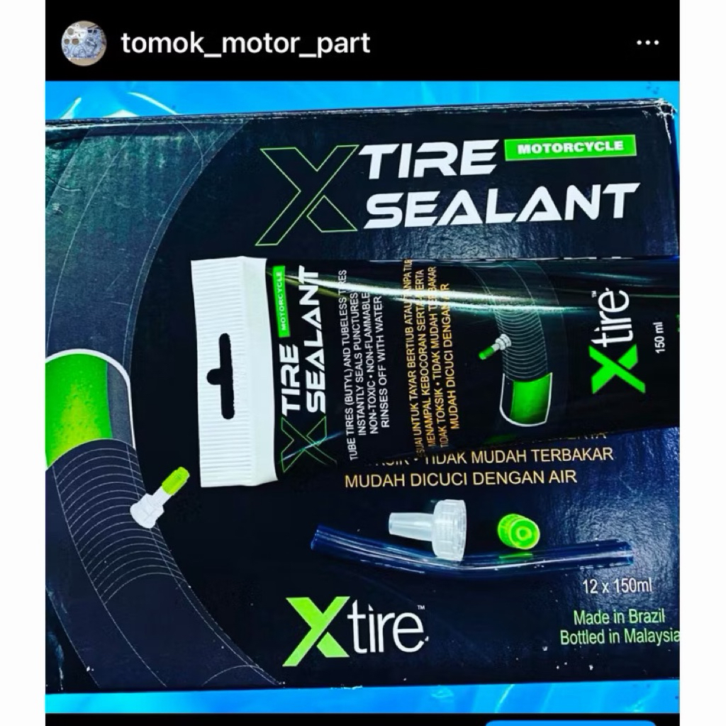 [พรีเมี่ยม] X SEALANT TUBELESS GUM TAYAR SEALANT MOTOR / ROAD BIKE/ MOUNTING BIKE/ BICYCLE TIRE/ SEA