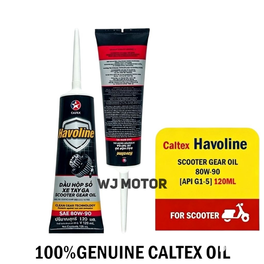 CALTEX HAVOLINE SCOOTER GEAR OIL 80W90 GL5 (120ml)