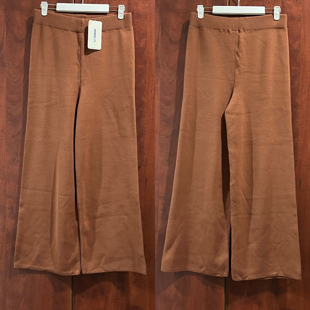 Lc Waikiki Knit Pants สีน้ําตาลอิฐ