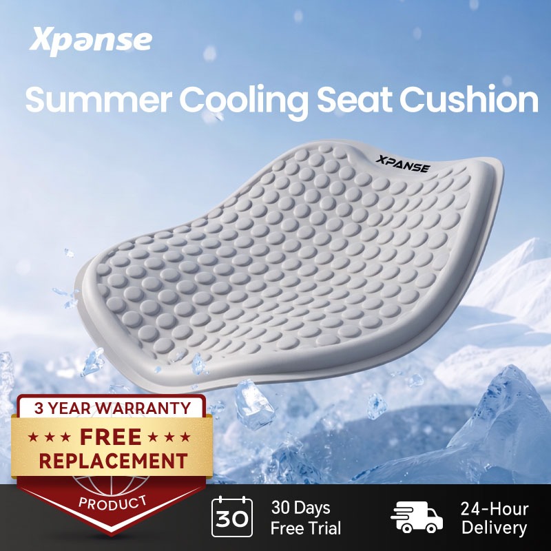 Xpanse Cooling เบาะรองนั่ง Breathable Cool Gel เบาะเก้าอี้หน่วยความจําโฟมเบาะเก้าอี้สํานักงานฤดูร้อน