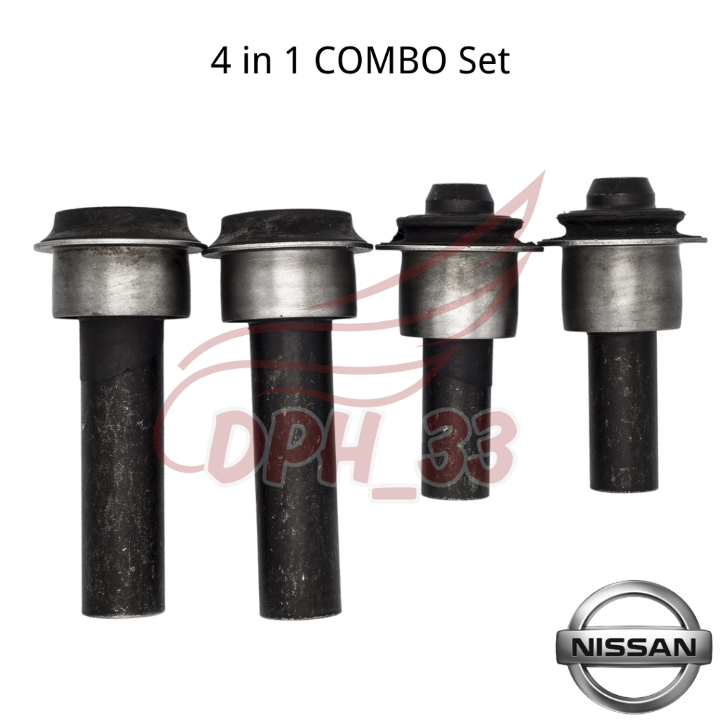 [4 IN 1 COMBO SET] Front Crossmember Bush Short / Long for Nissan X-Trail T32