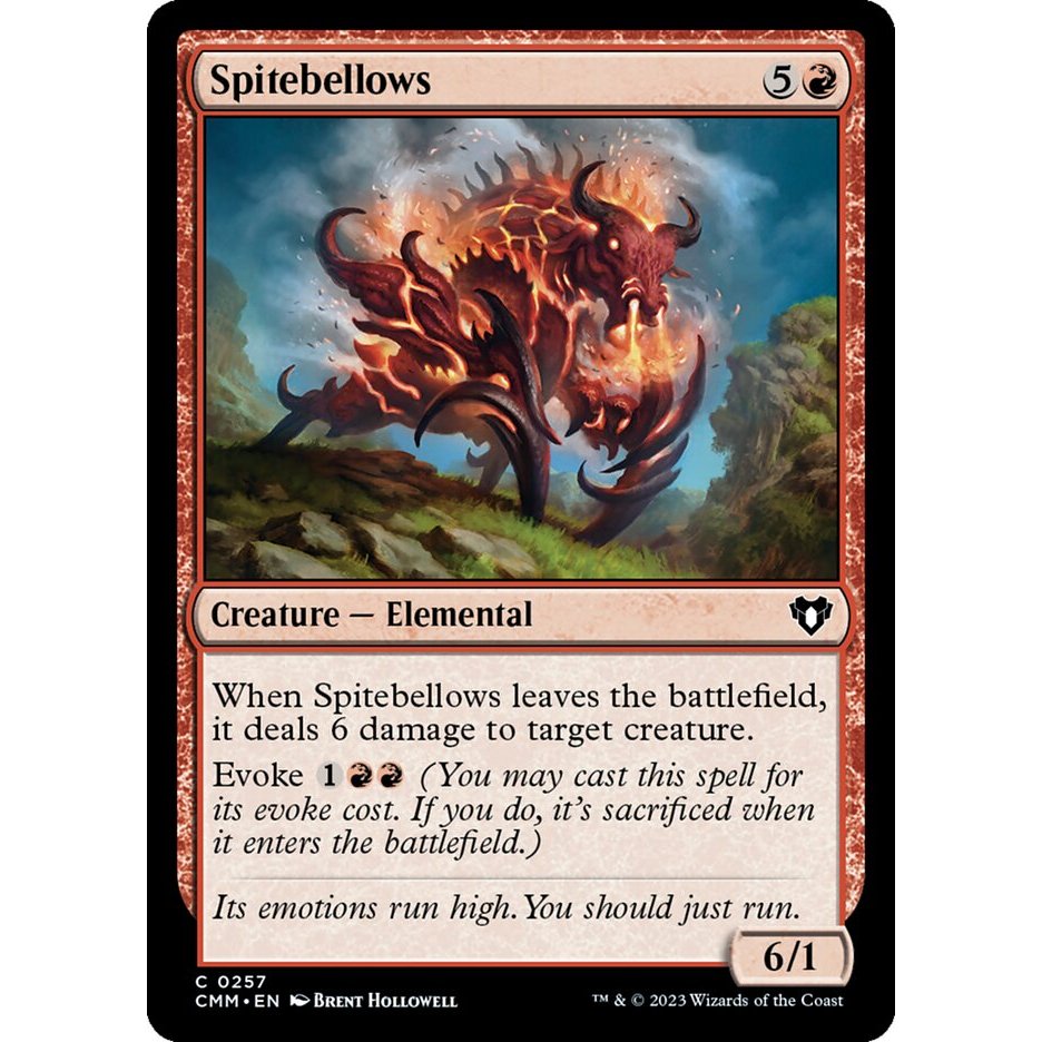 MTG: (CMM) C 257 - Spitebellows Single Card Commander Masters