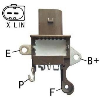 BORUIDA ALTERNATOR REGULATOR ISUZU D-MAX 4X4 1.9 TDI ( 104211-2630 ) 2PIN ( X LIN ) ID244 12V 90A