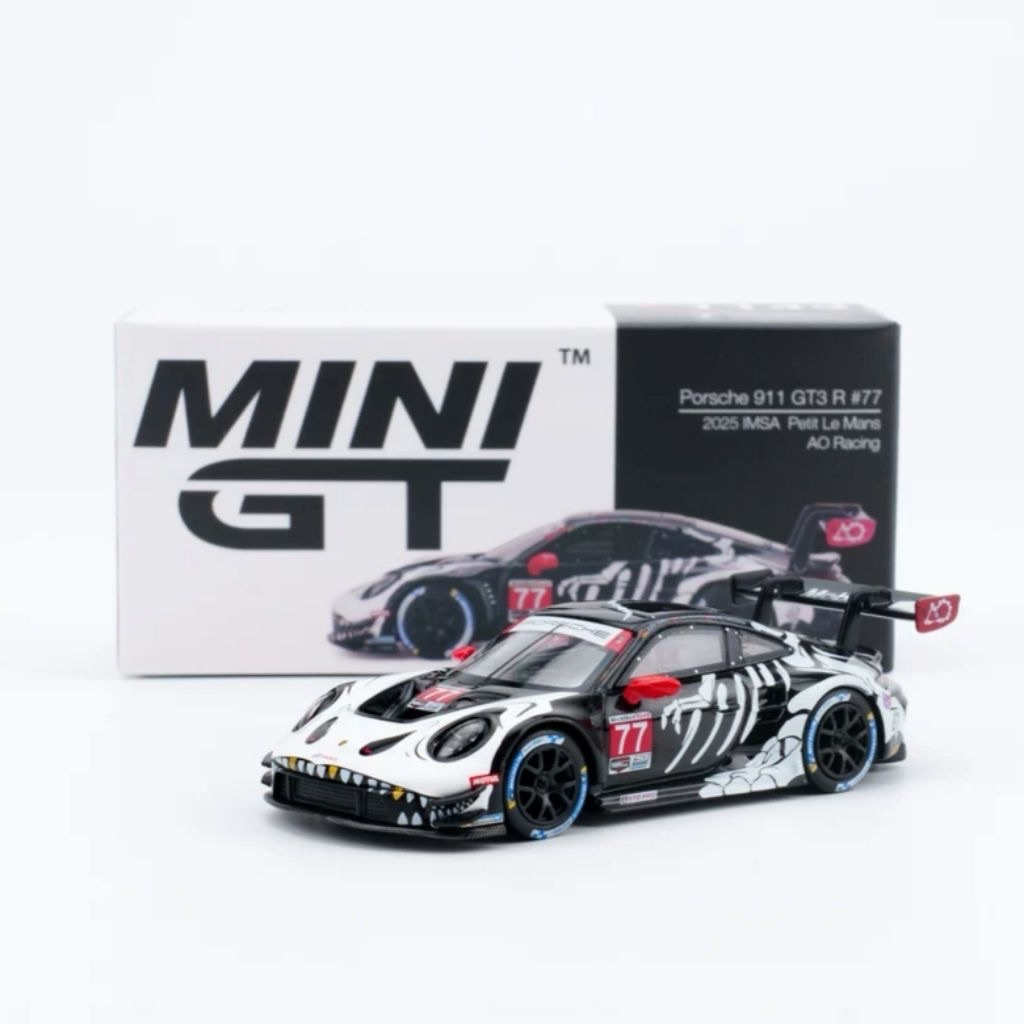 Mini GT Porsche 911 GT3 Skeleton Rexy Mini GT Skeleton AO Racing 2025 IMSA 1143 Skeleton GT