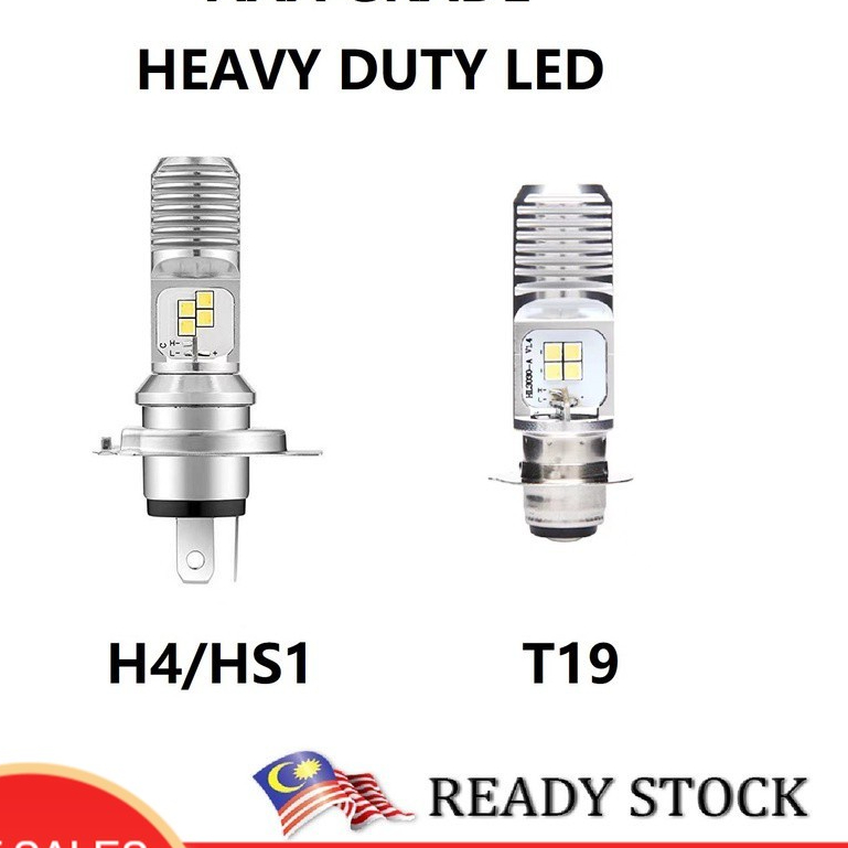 หลอดไฟหน้า LED HS1 H4 - LC135 V2 V3 V4 V5 V6 Y15ZR ALPHA DASH V2 SRL115 EGO-LC FZ150 6000K