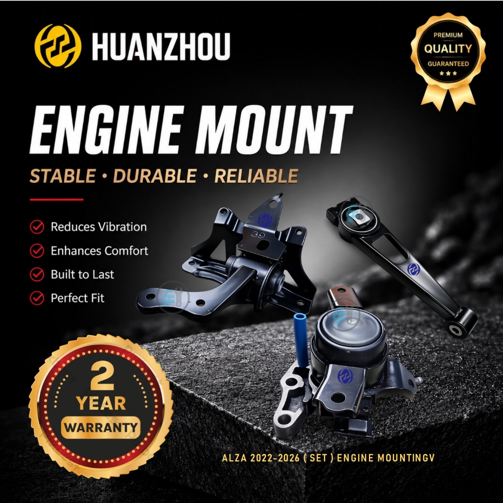 HUANZHOU ENGINE MOUNTING SET PERODUA ALZA 1.5 D27A (2022-2026) รับประกัน 2 ปี