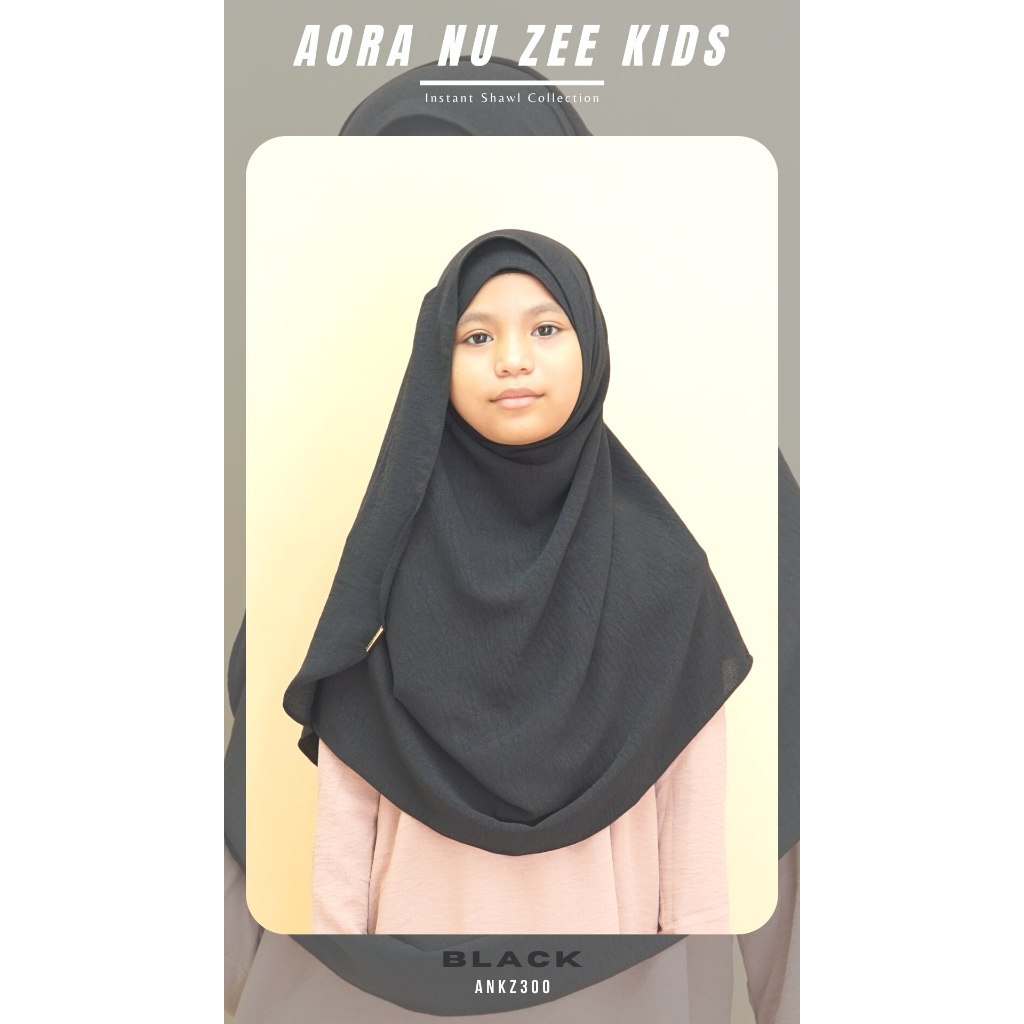 Aora zee ผ้าคลุมศีรษะเด็กแบบห่วงคู่
