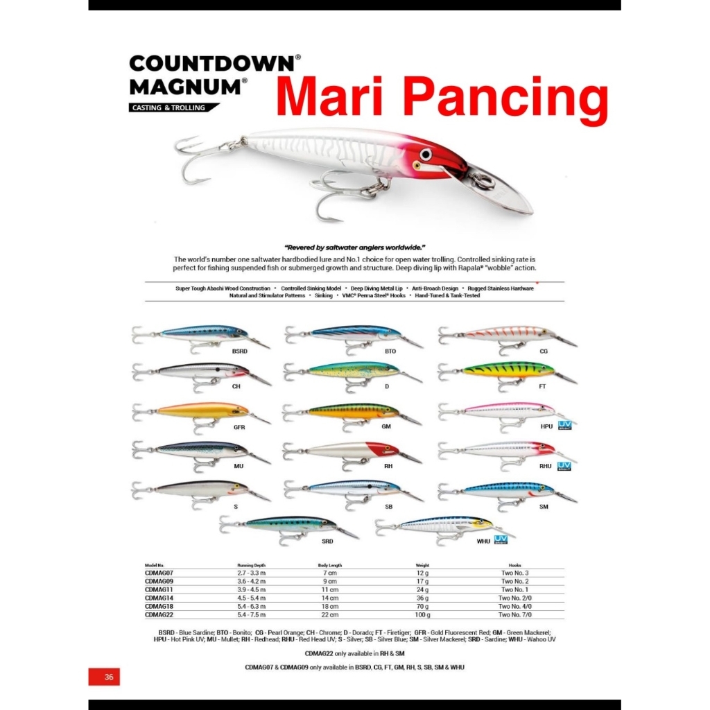 RAPALA LURE CDMAG14 COUNTDOWN MAGNUM