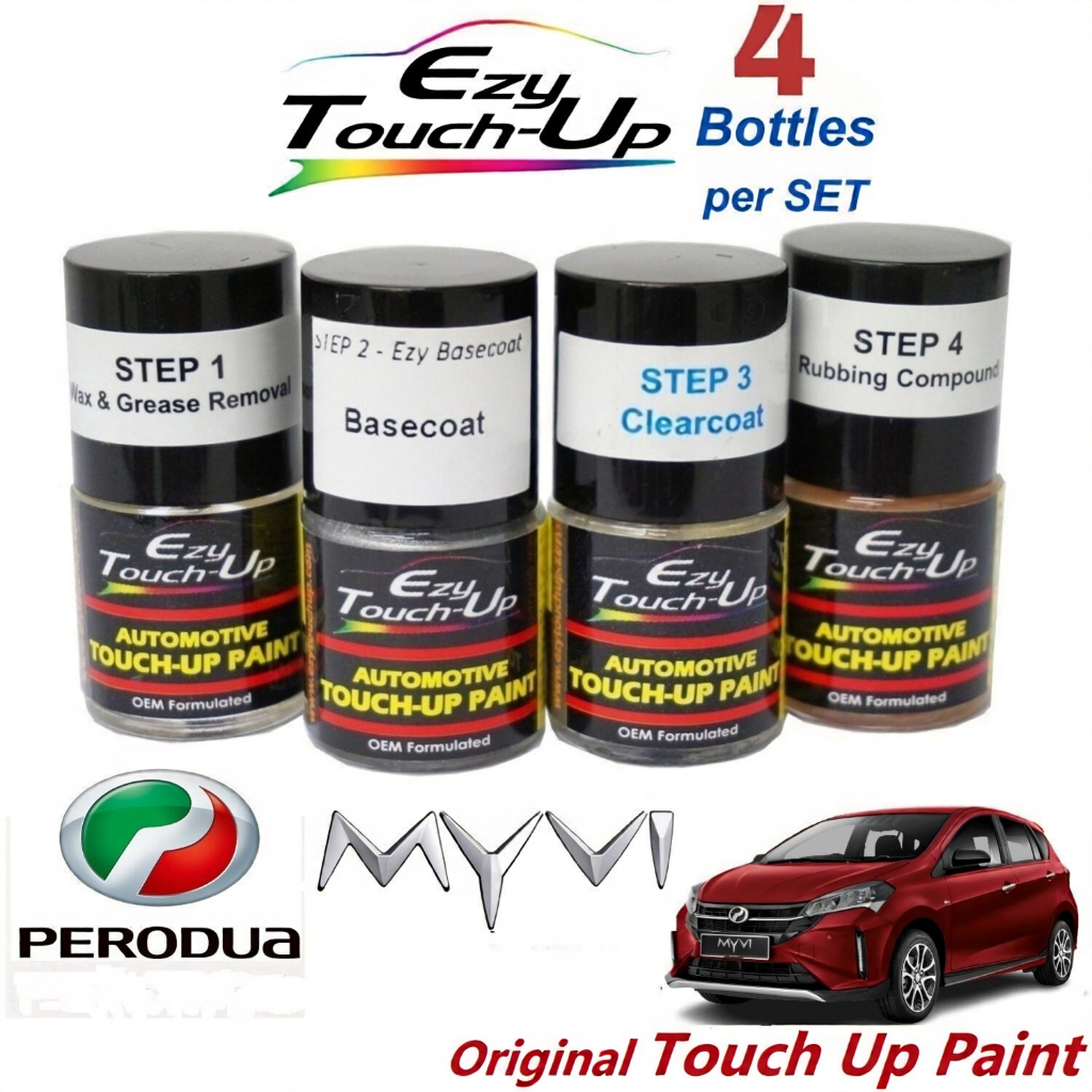 PERODUA MYVI Touch Up Paint- EZY Touch Up Combo Set- สีทัชอัพรถยนต์