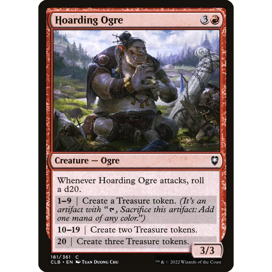 MTG: (CLB) C 181 - การต่อสู้การ์ดเดี่ยว Hoarding Ogre สําหรับประตู Baldur