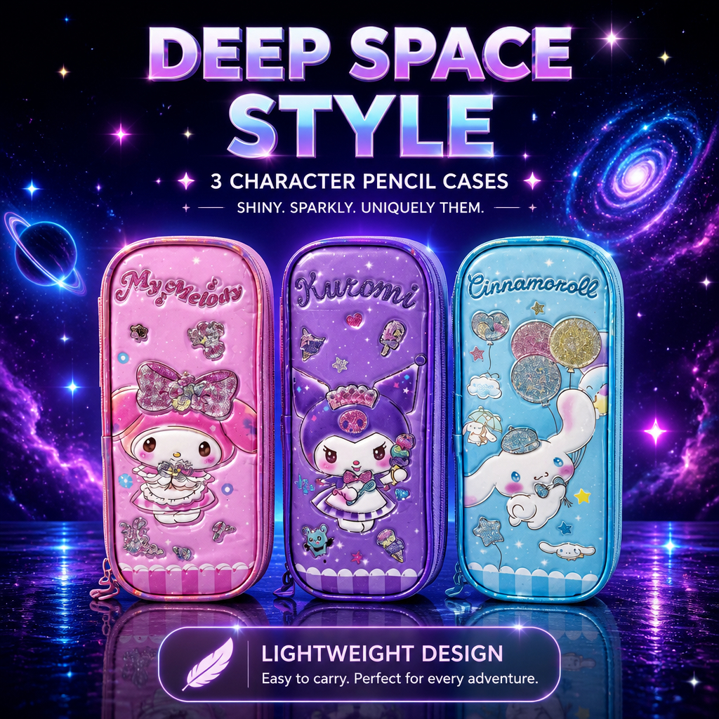TW9 Sanrio PVC Canvas Pencil Case Deep Space Case