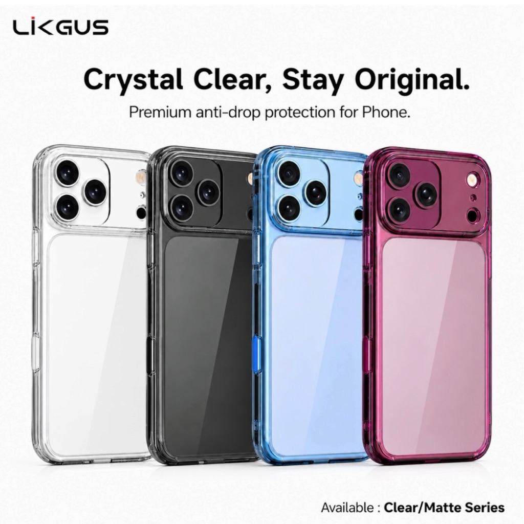 เคส Likgus สําหรับ iPhone 18 Pro Max/18 Pro/17 Pro Max/17 Pro