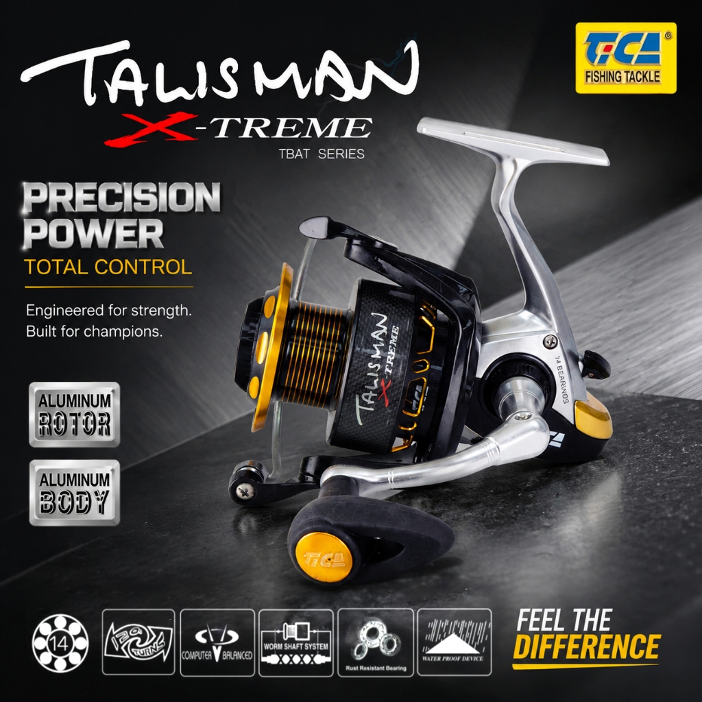 TICA - TALISMAN X-TREME 1500/2500/3500/4500 FULL METAL BODY SPINNING REEL (TBAT SERIES)