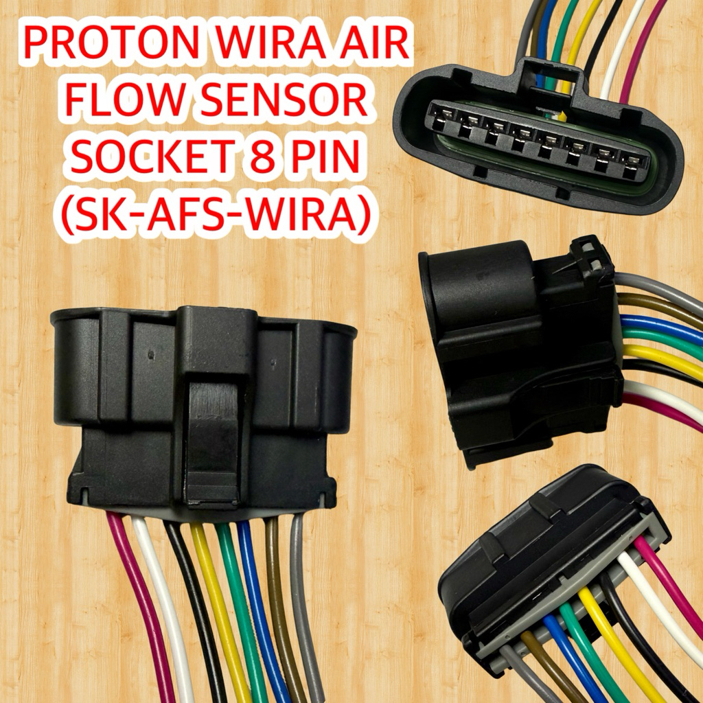 PROTON WIRA AIR FLOW SENSOR SOCKET 8 PIN (SK-AFS-WIRA)