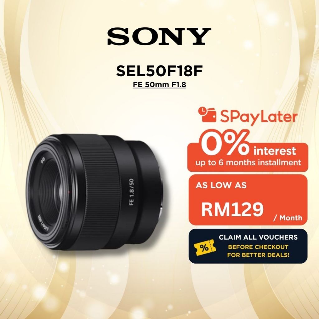 เลนส์กล้อง Sony SEL50F18F (FE 50mm F1.8)