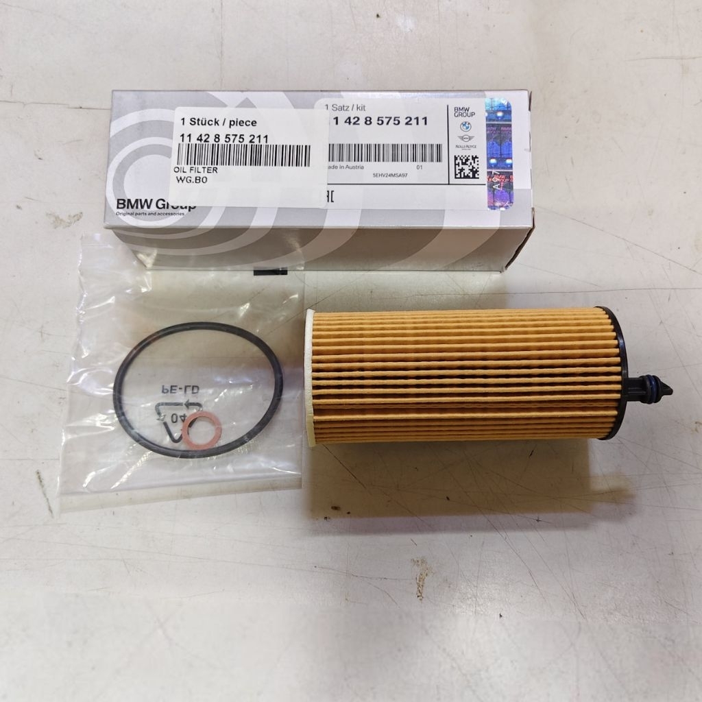 กรองน้ํามันเครื่อง BMW 11428575211 / 11 42 8 575 211 B37 B38 B47 B48 F20 F30 F10 G30 X3 X5