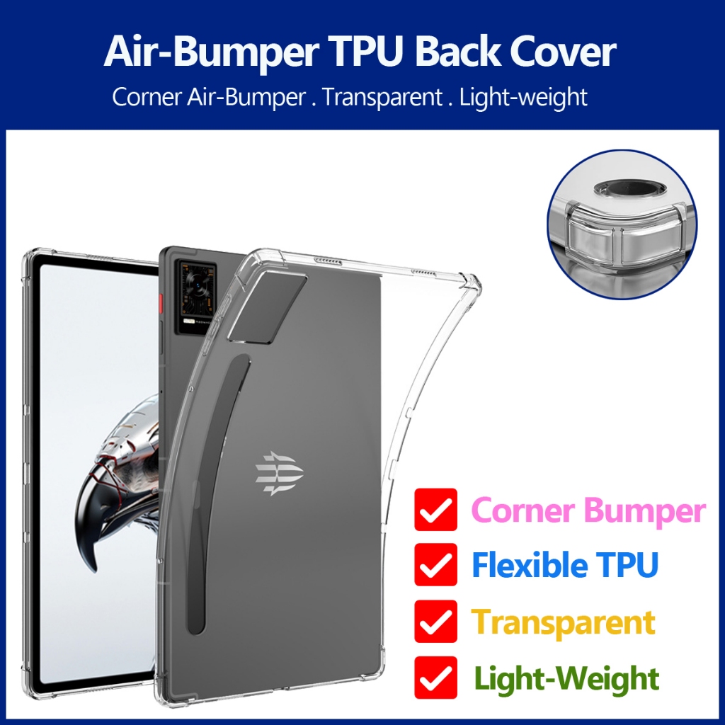 PsDs ZTE RedMagic Astra 2 9.06 นิ้ว 2026 NP06J Air กันชน TPU โปร่งใสปกหลังกรณี