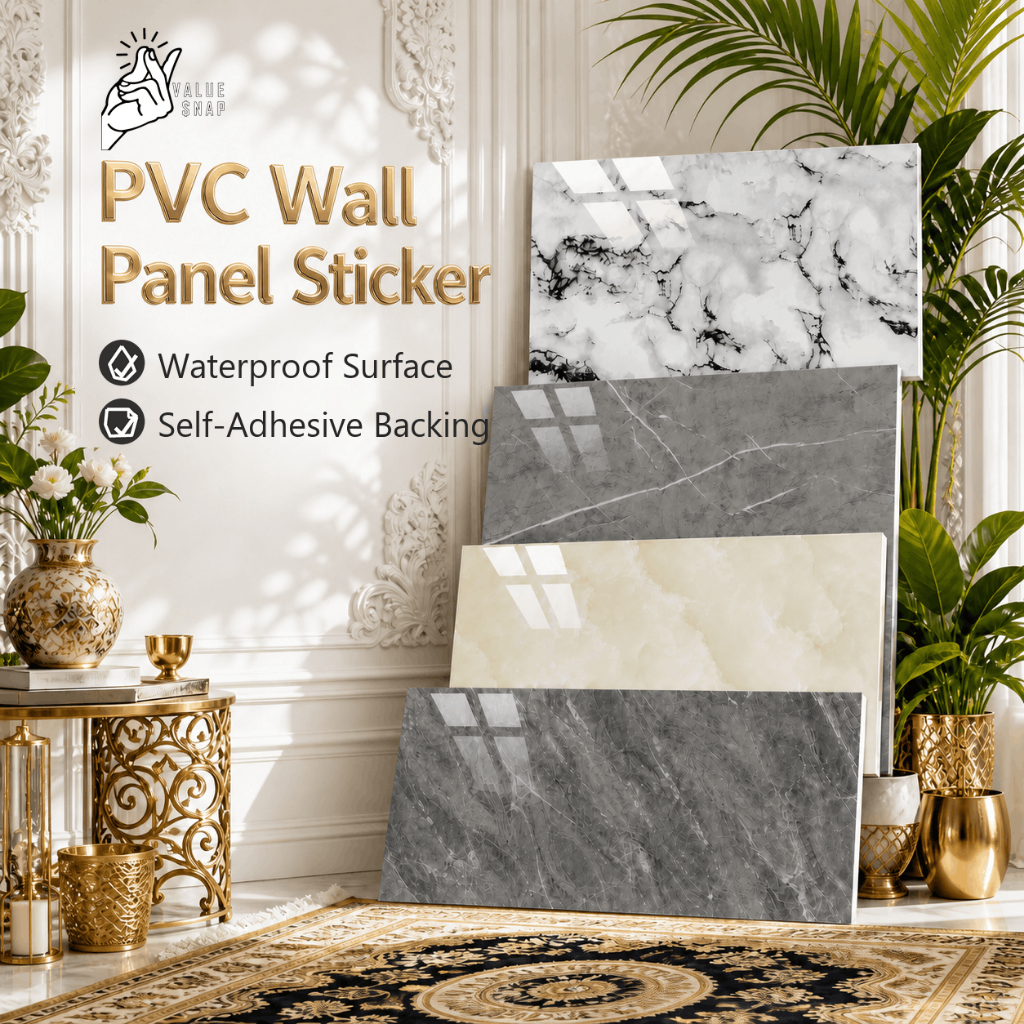 PVC Wall แผงสติกเกอร์ Dinding ห้องครัวผนังสติกเกอร์กันน้ําแผง PVC ผนัง Self กาวโฟม Wall Decor