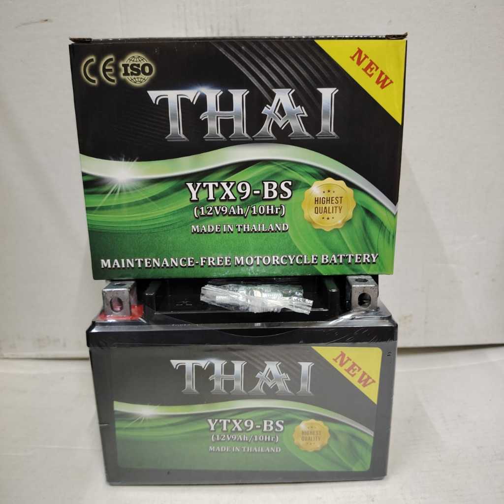 YTX9 YTX9A YTX9-BS แบตเตอรี่คุณภาพ 100% KAWASAKI ELEGAN NINJA SYM KOYOKO THAI-X ESR