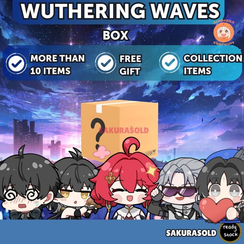 Wuthering Waves กล่อง Wuthering Waves สติกเกอร์ Wuthering Can Badge Denia Chisa Aempath Luno Wutheri