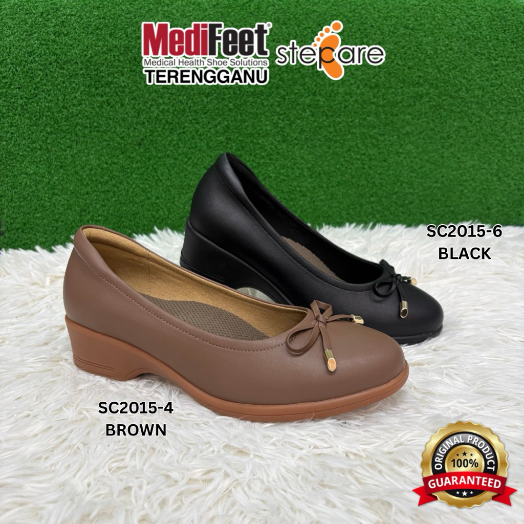 MEDIFFET - STEPCARE SC2015 WEDGES RIBBON SHOES MEDICAL HEALTH SHOES ( KASUT KESIHATAN )