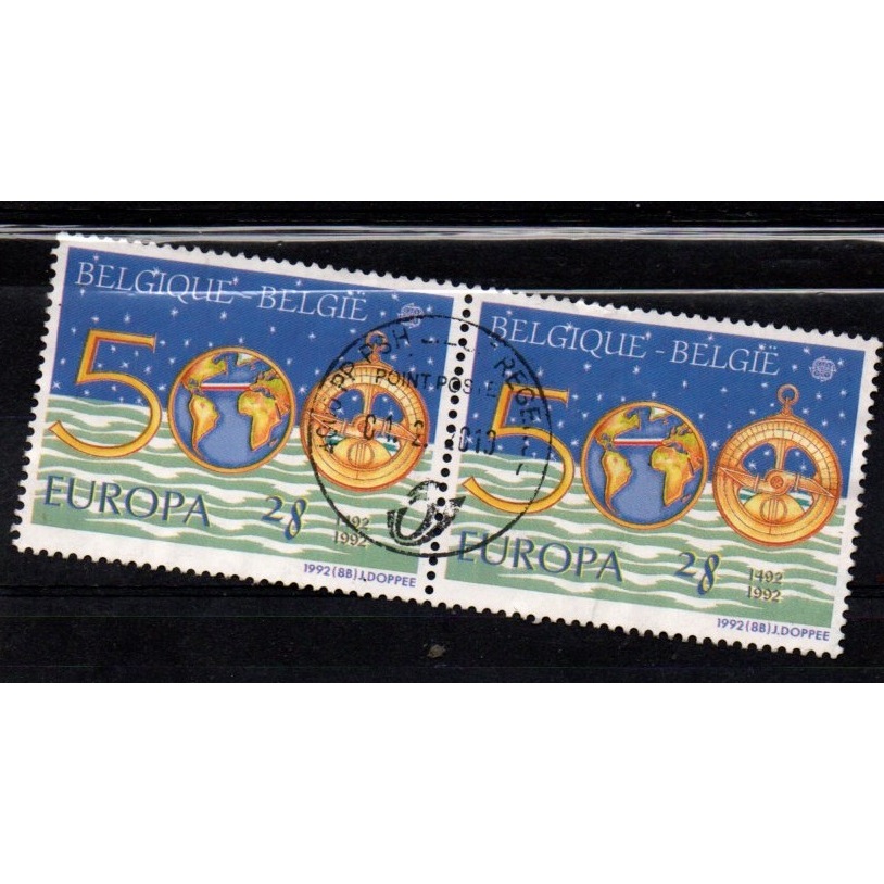เบลเยี่ยม 1992 EUROPA คู่ตัดอย่างดี