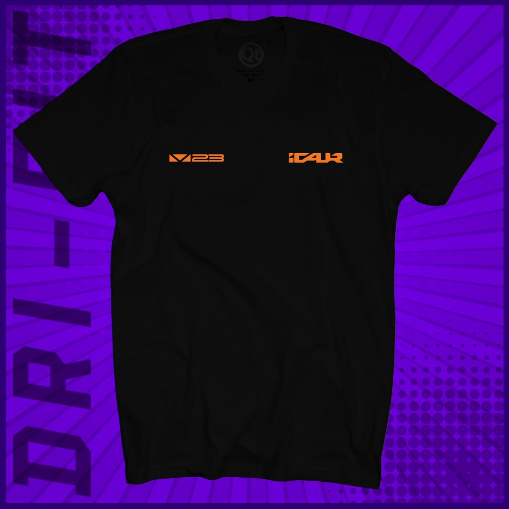 ใหม่ ICAUR I-CAUR I CAUR V23 โลโก้ EV รถ DRI-FIT 160 GSM TEE เสื้อยืด QUICK DRY MICROFIBER SS สั้น S