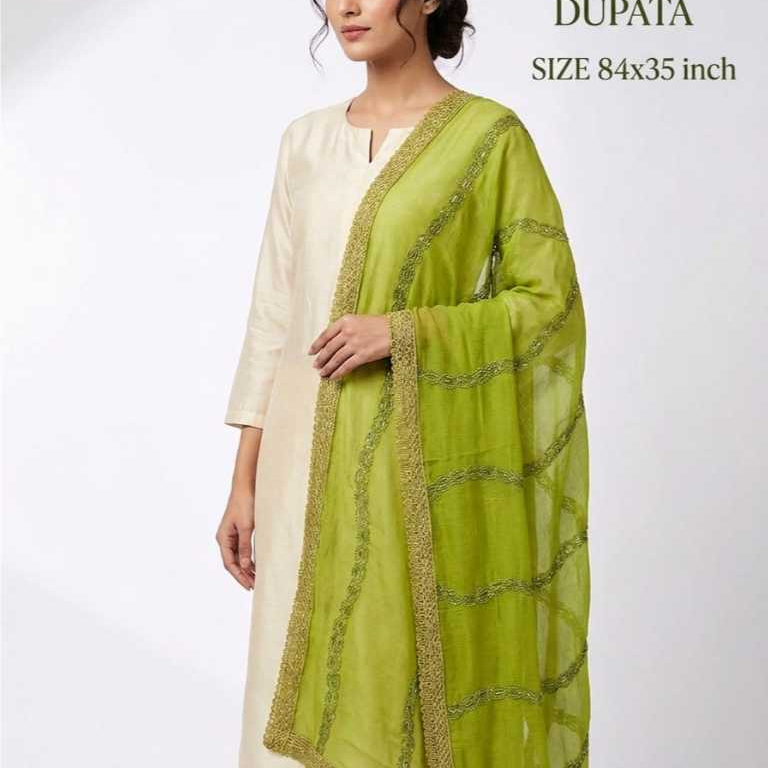DUPATA DAWANI SHIFFON WITH BORDER SIZE 84X35 INCH CODE I 175